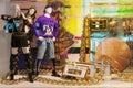 Glittering H&M store window display with Moschino garments collection